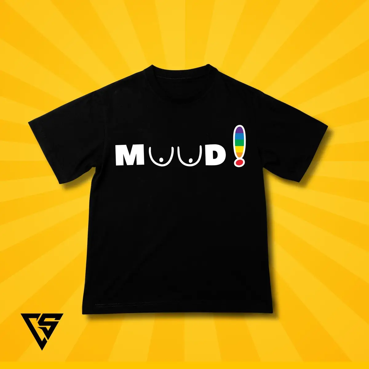 Graphic Print T-Shirt White MOOD