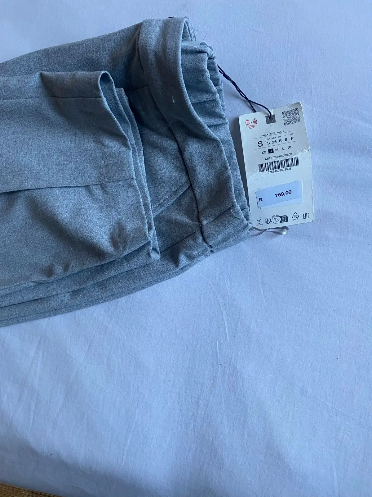 Zara Grey Tailored Trousers