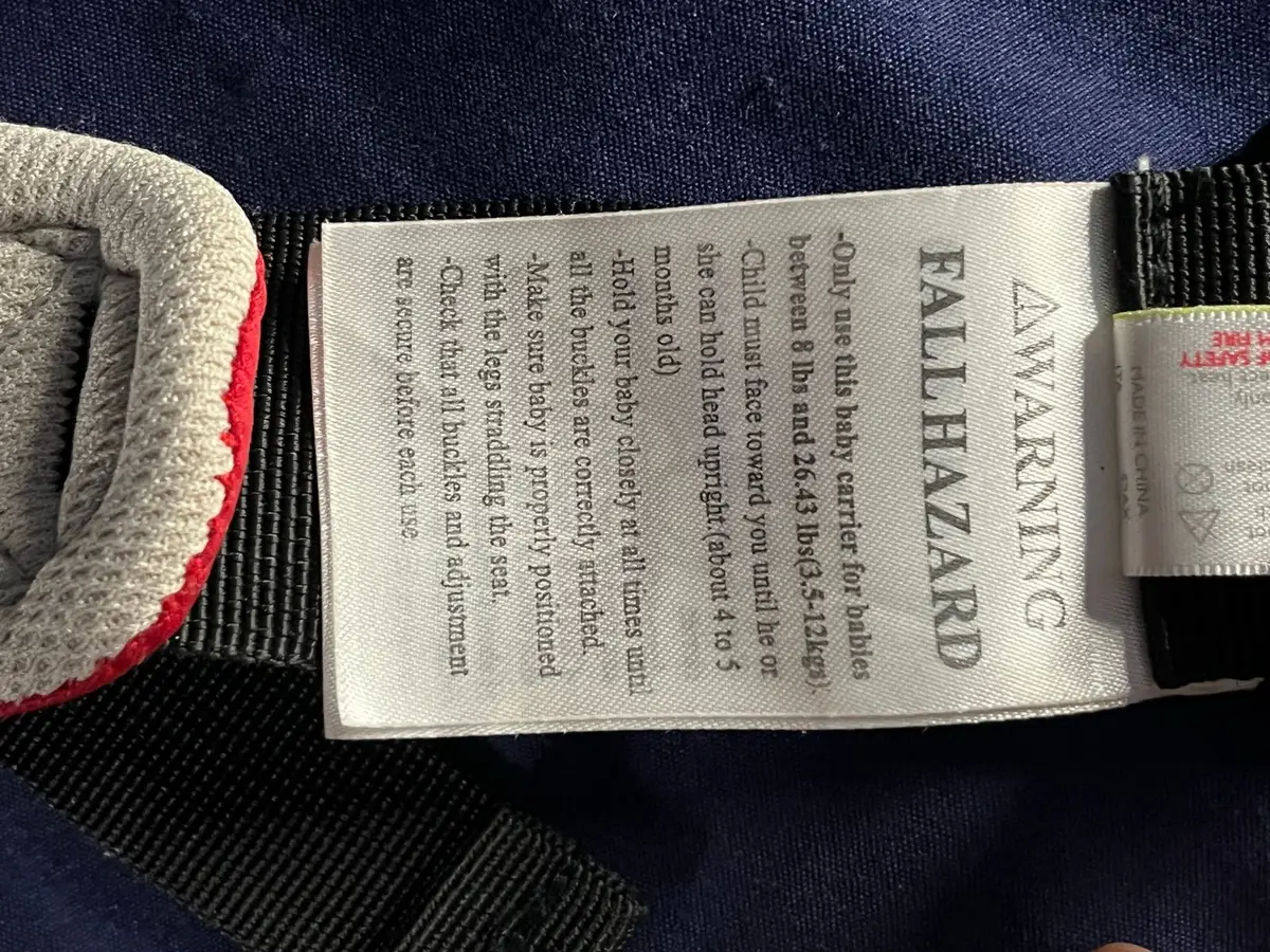 Red and Grey Baby Carrier