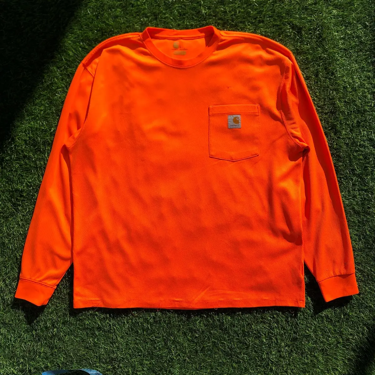 Carhartt Orange Long Sleeve Pocket T-Shirt