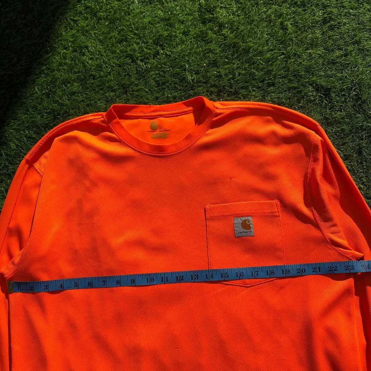 Carhartt Orange Long Sleeve Pocket T-Shirt