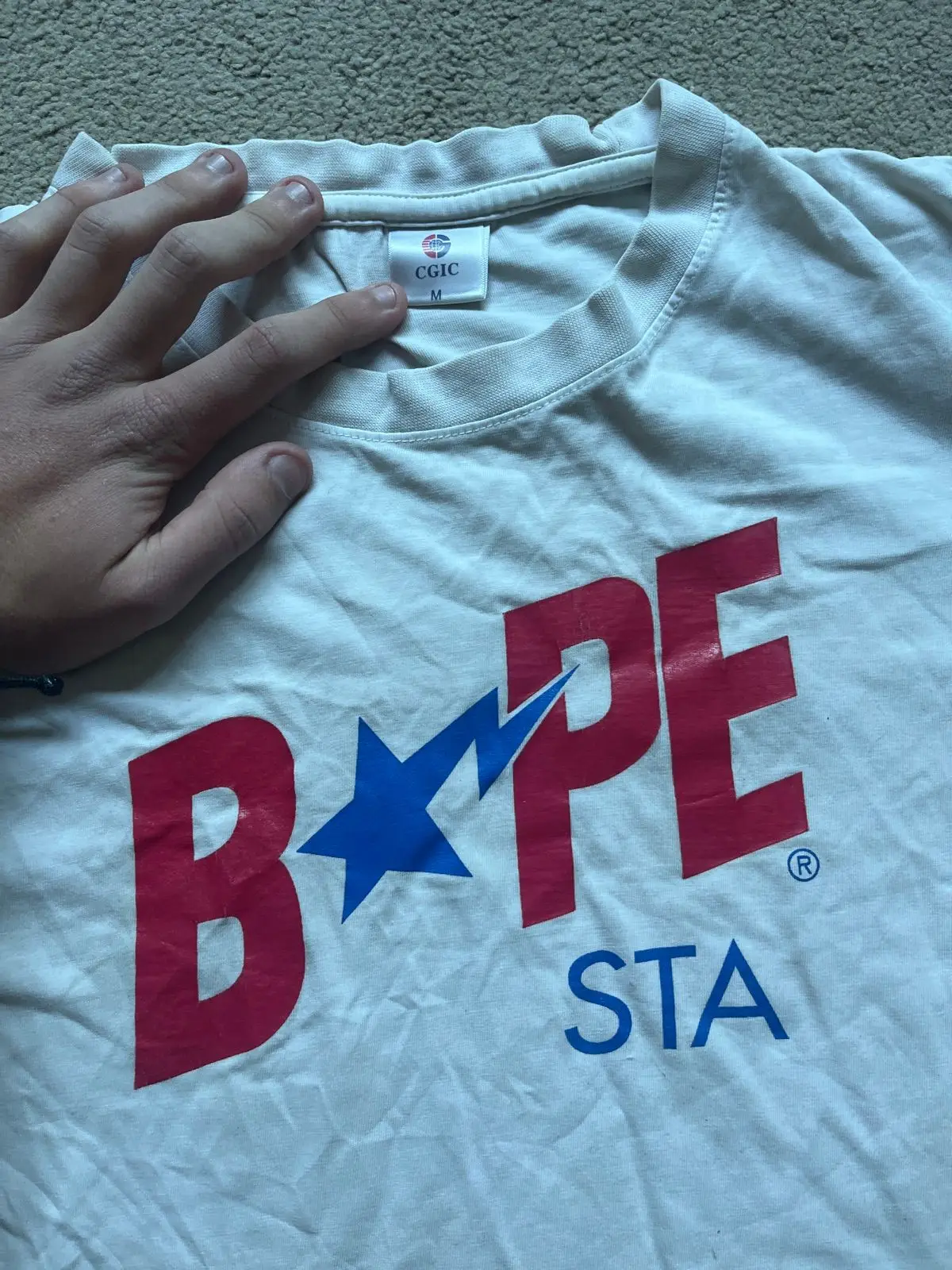 BAPE STA White Graphic T-Shirt
