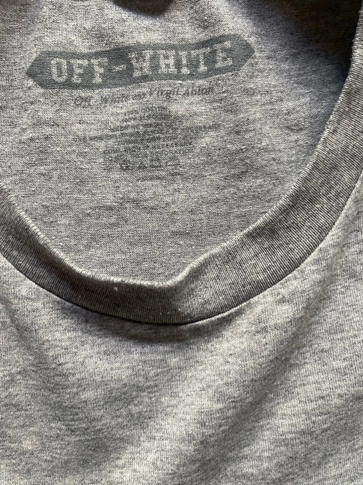 Off-White Grey Graphic T-Shirt