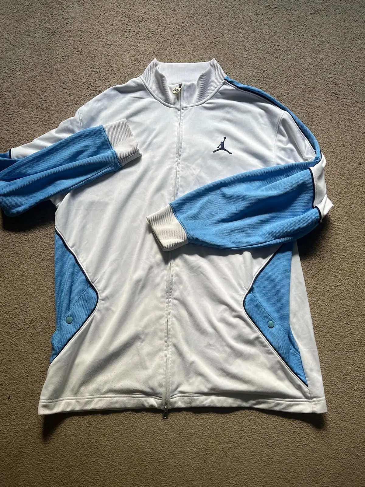 Jordan White and Blue Track Jacket