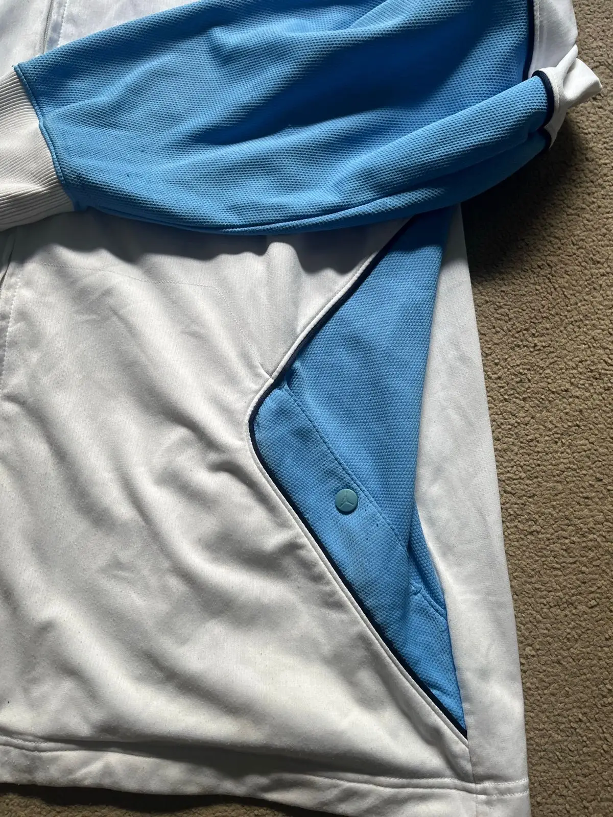 Jordan White and Blue Track Jacket