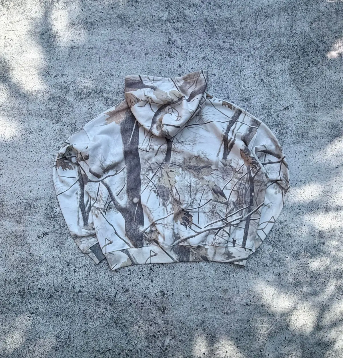 Tree Camo Print Hoodie