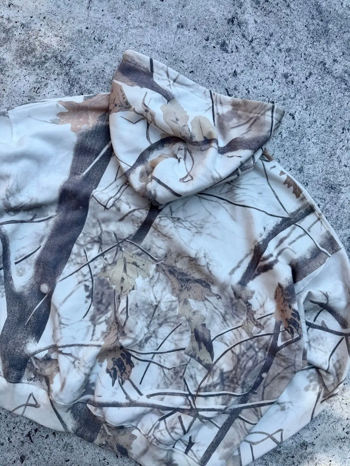 Tree Camo Print Hoodie