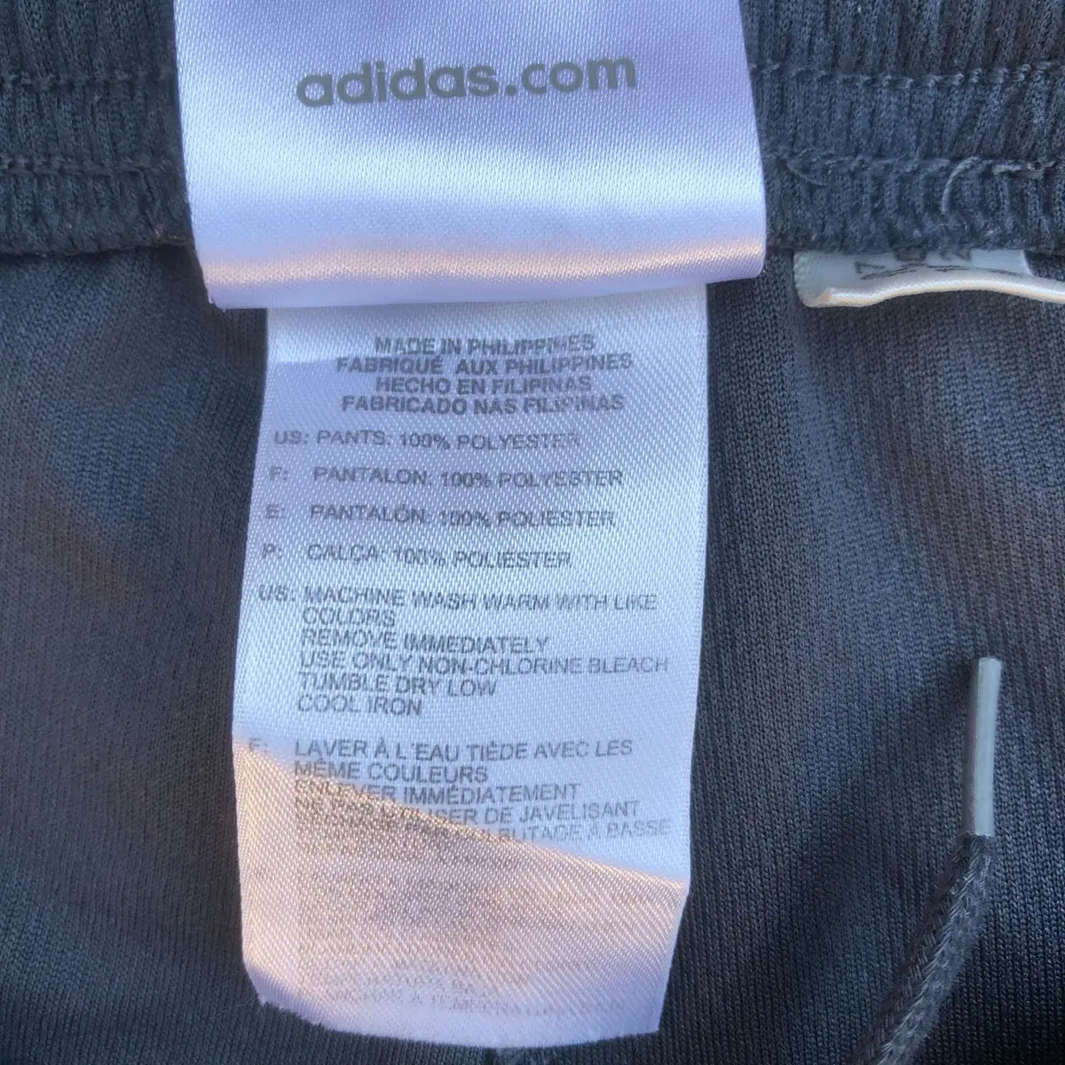 Adidas Black Three Stripe Crop Pants