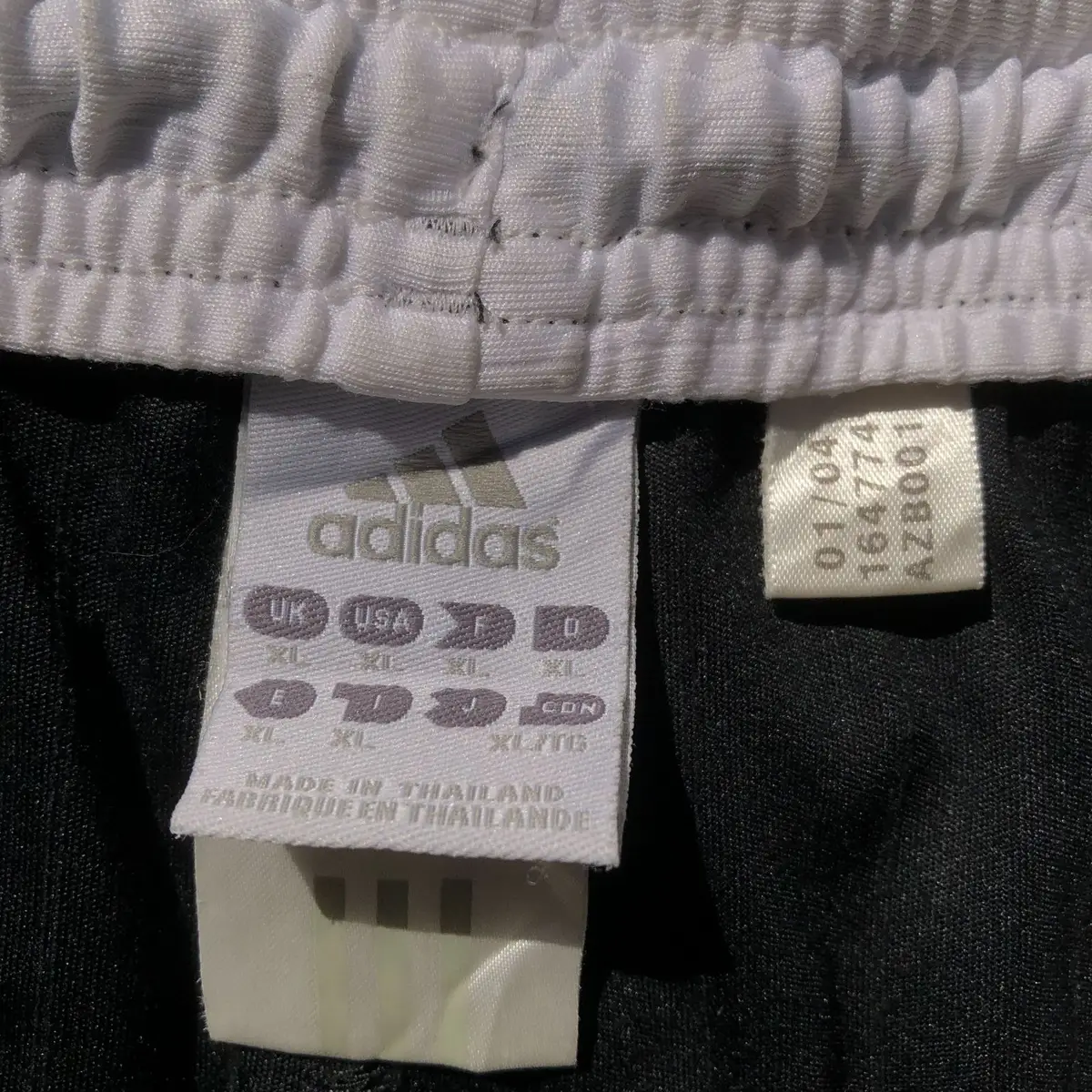 Adidas Black Shorts with White Stripes