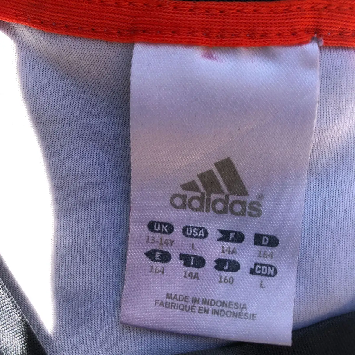 Adidas Athletic Short-Sleeve Top Grey/Orange