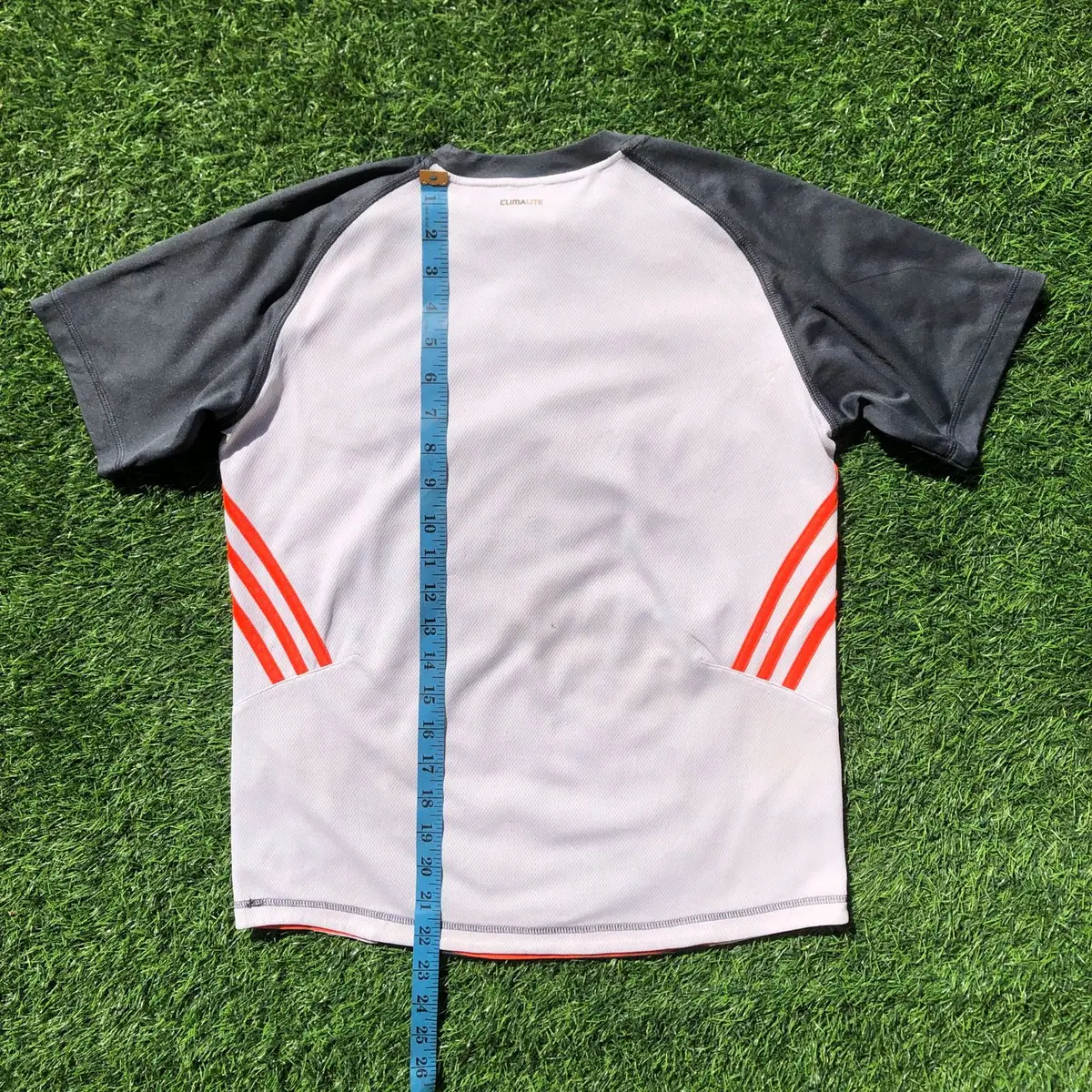 Adidas Athletic Short-Sleeve Top Grey/Orange