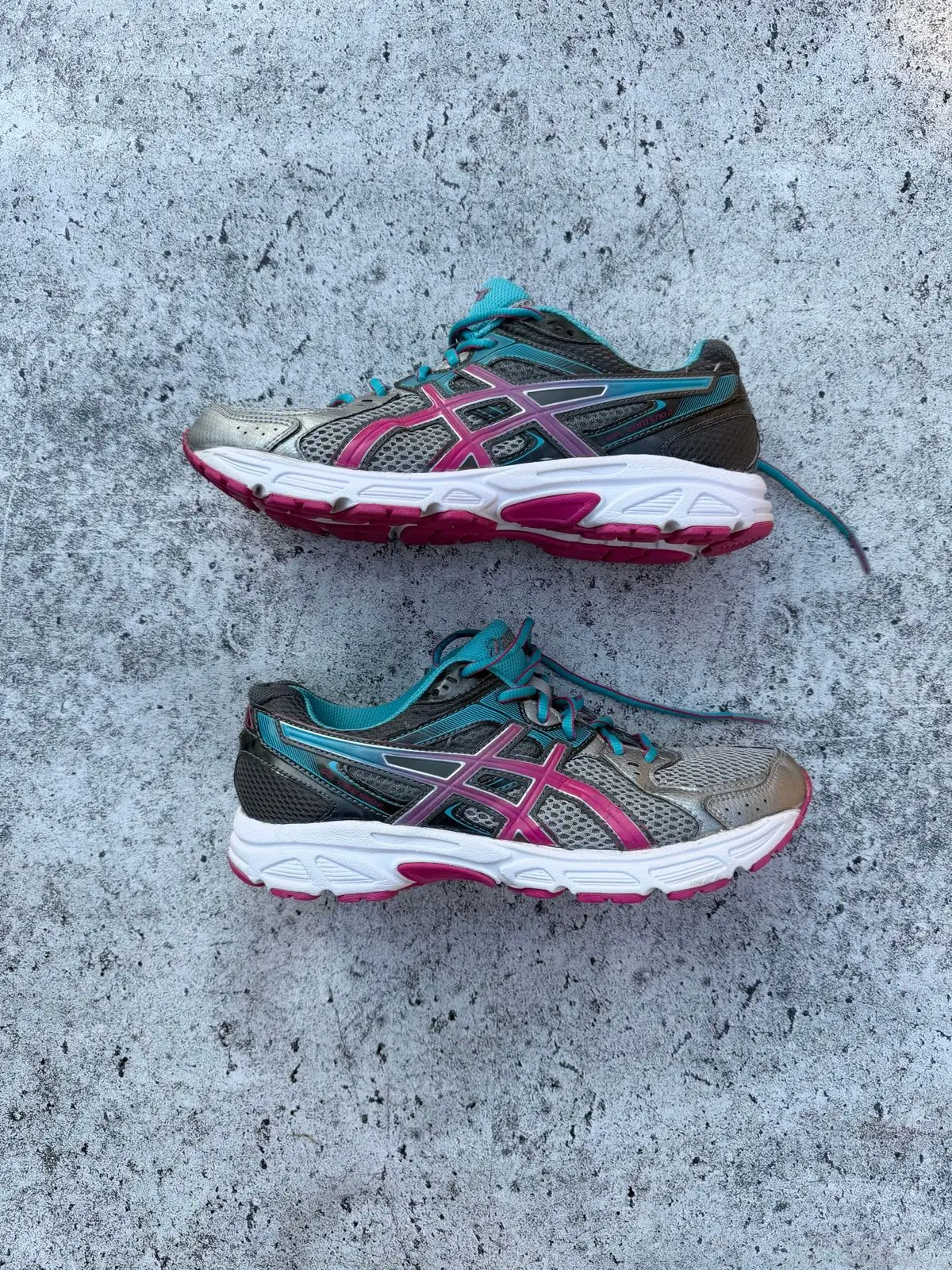 Asics Gel-Contend 2 Running Sneakers Grey Teal Pink