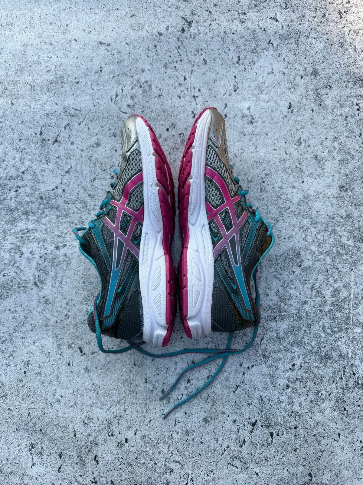 Asics Gel-Contend 2 Running Sneakers Grey Teal Pink