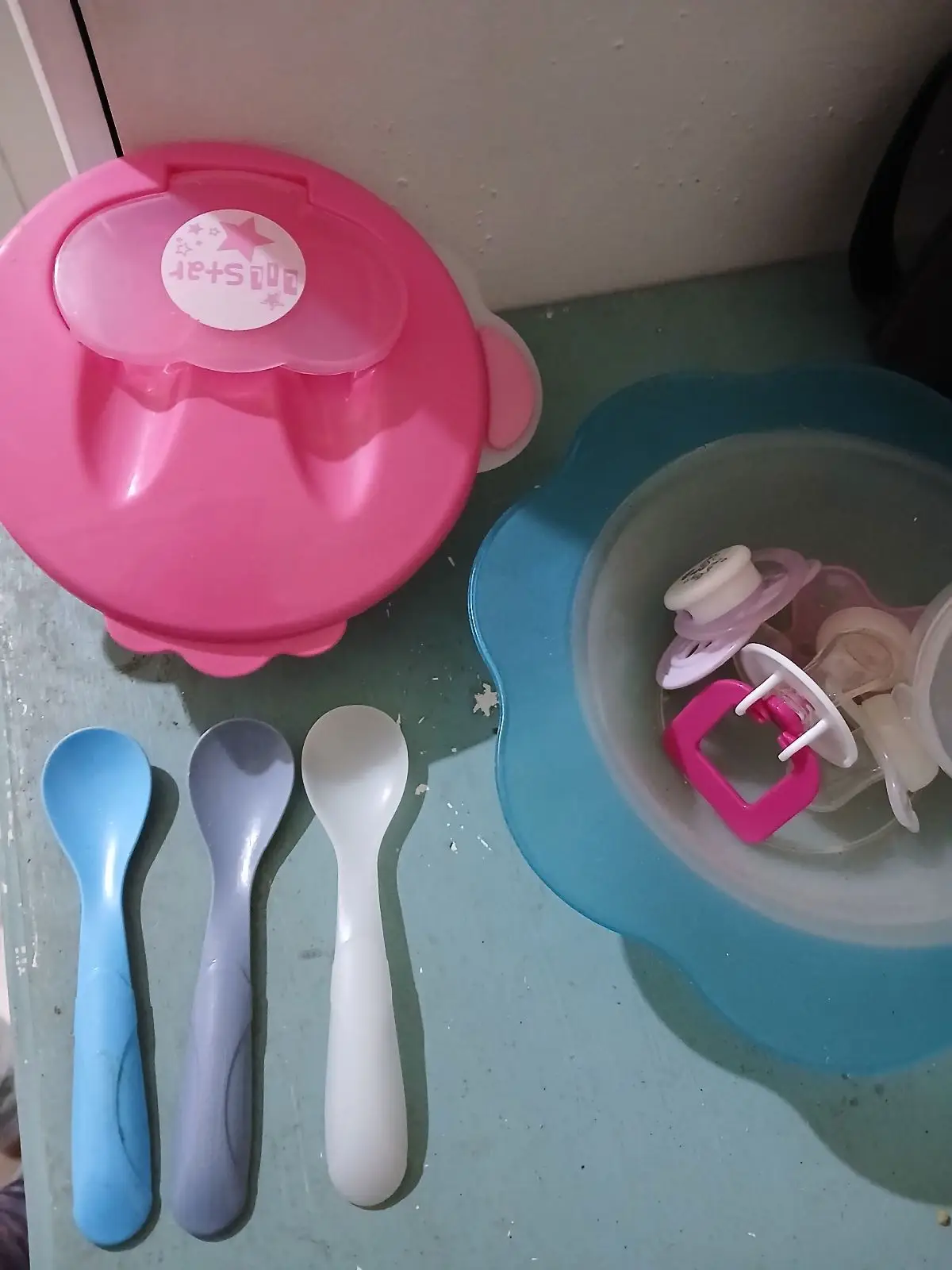 Pink Baby Food Container with Lid