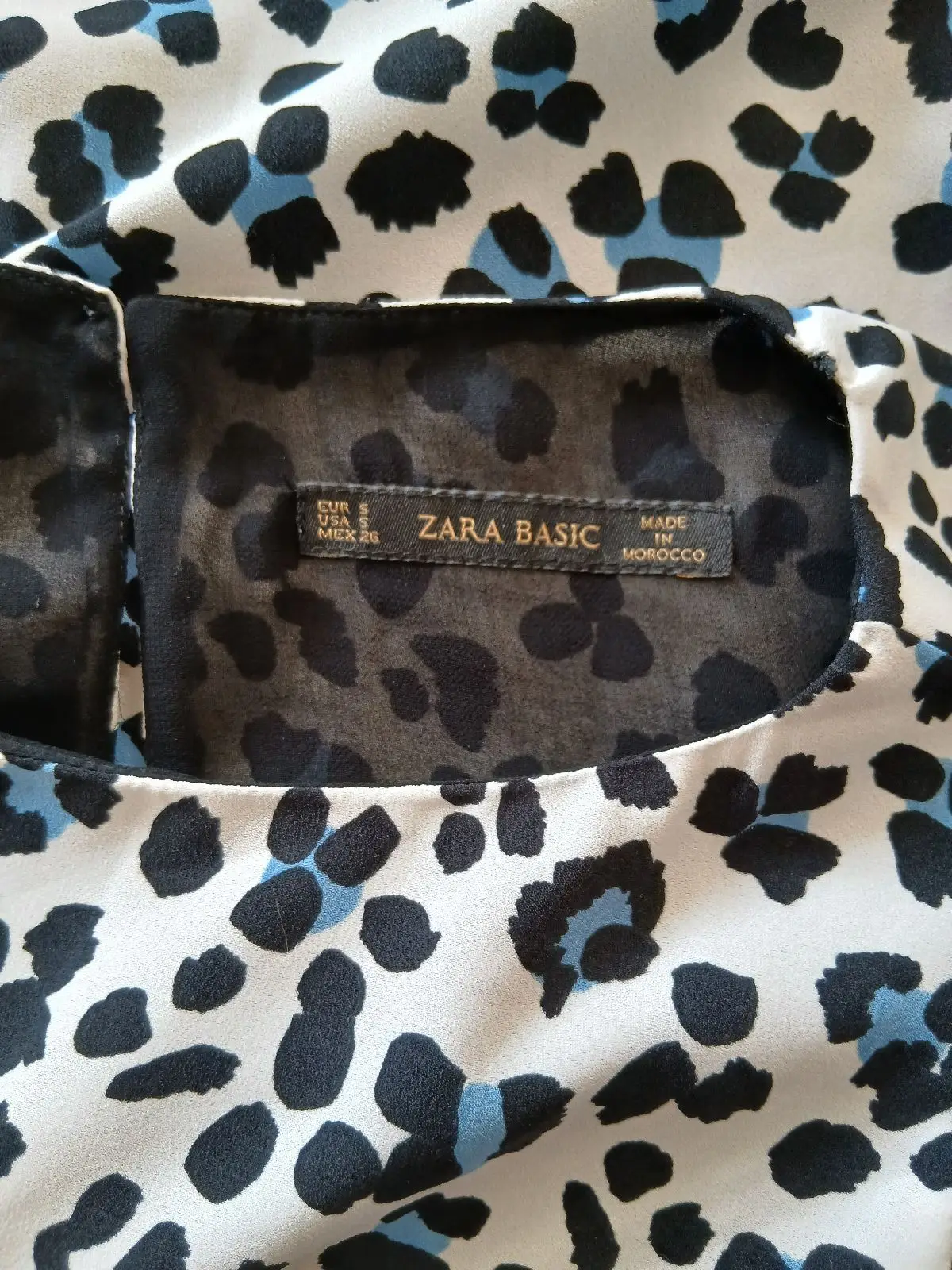 Zara Sleeveless Animal Print Top