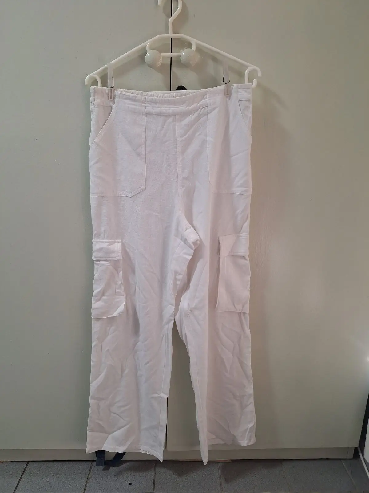 White Cargo Pants