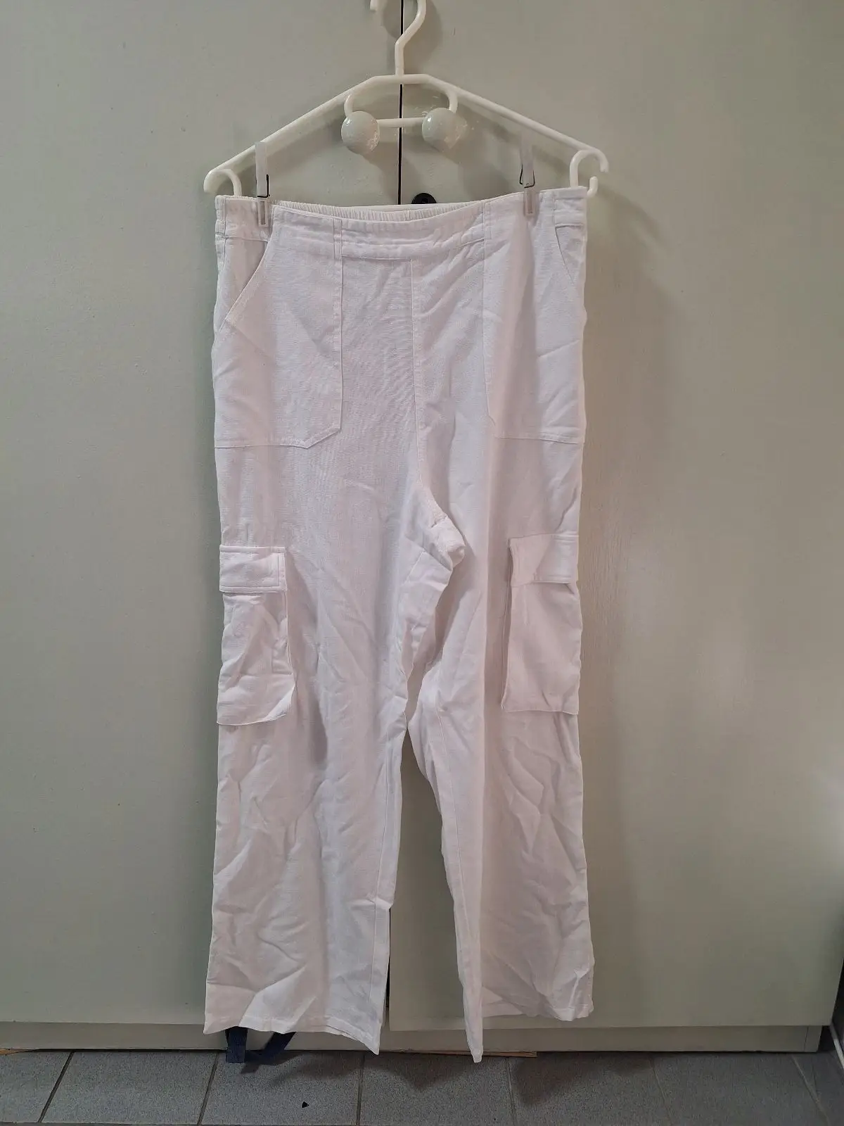 White Cargo Pants