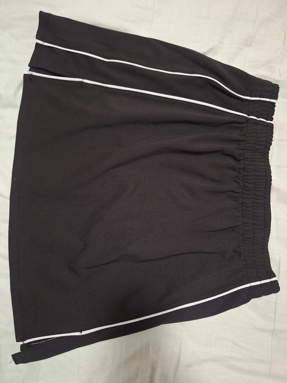 Cotton On Black Athletic Skirt with White Piping