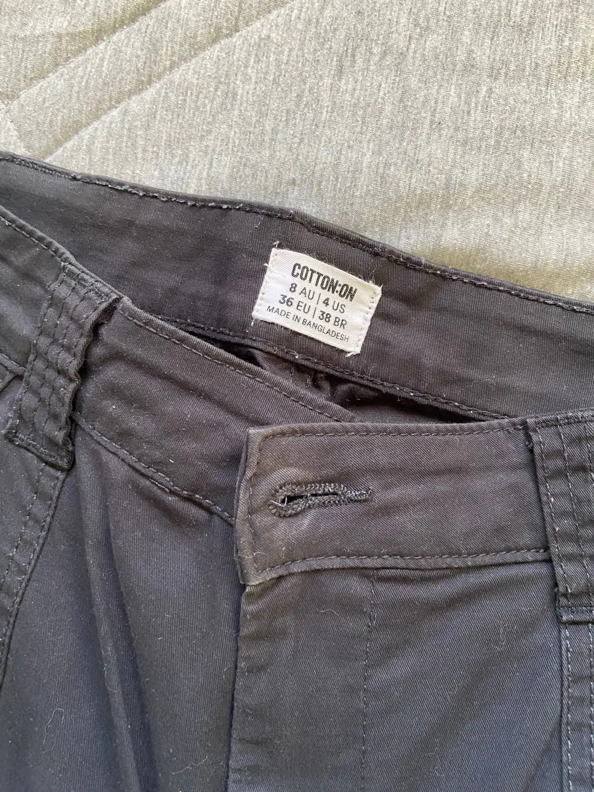 Cotton On Black Cargo Pants
