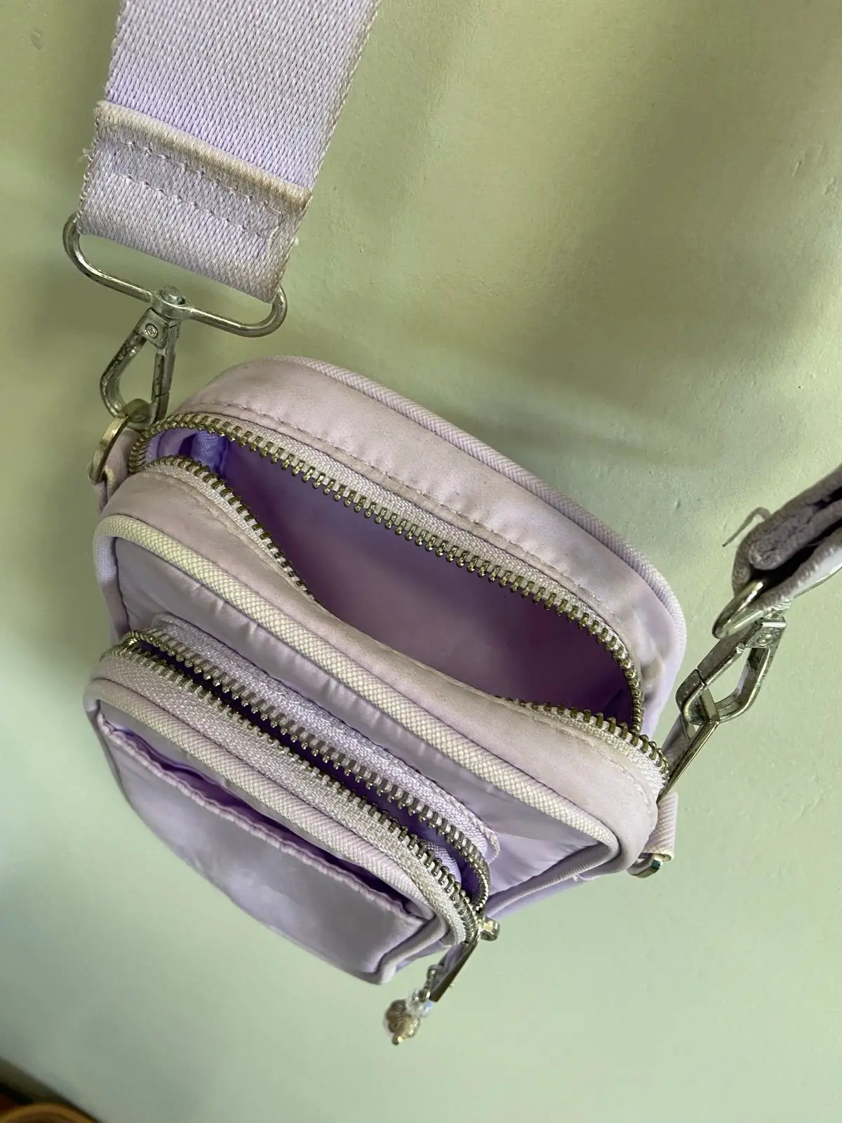 Cotton On Lilac Nylon Crossbody Bag
