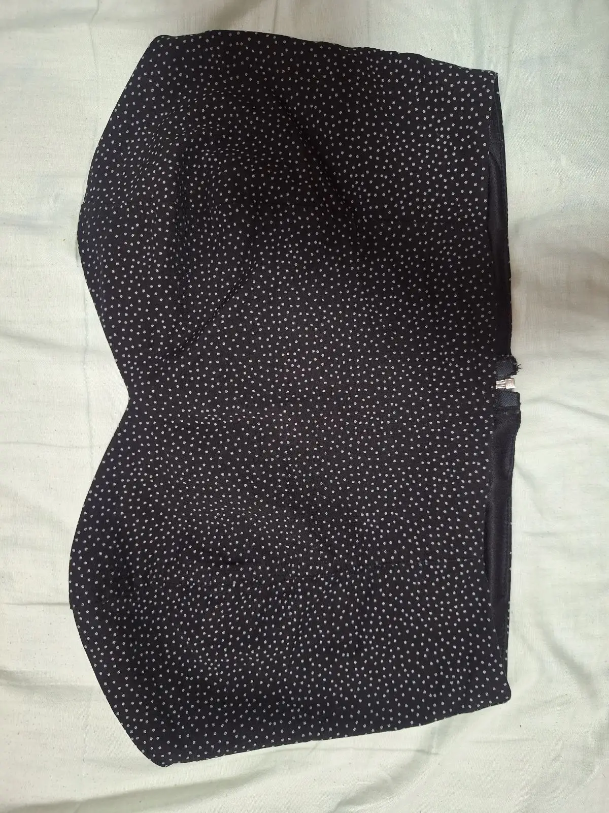 YDE Black Polka Dot Strapless Top