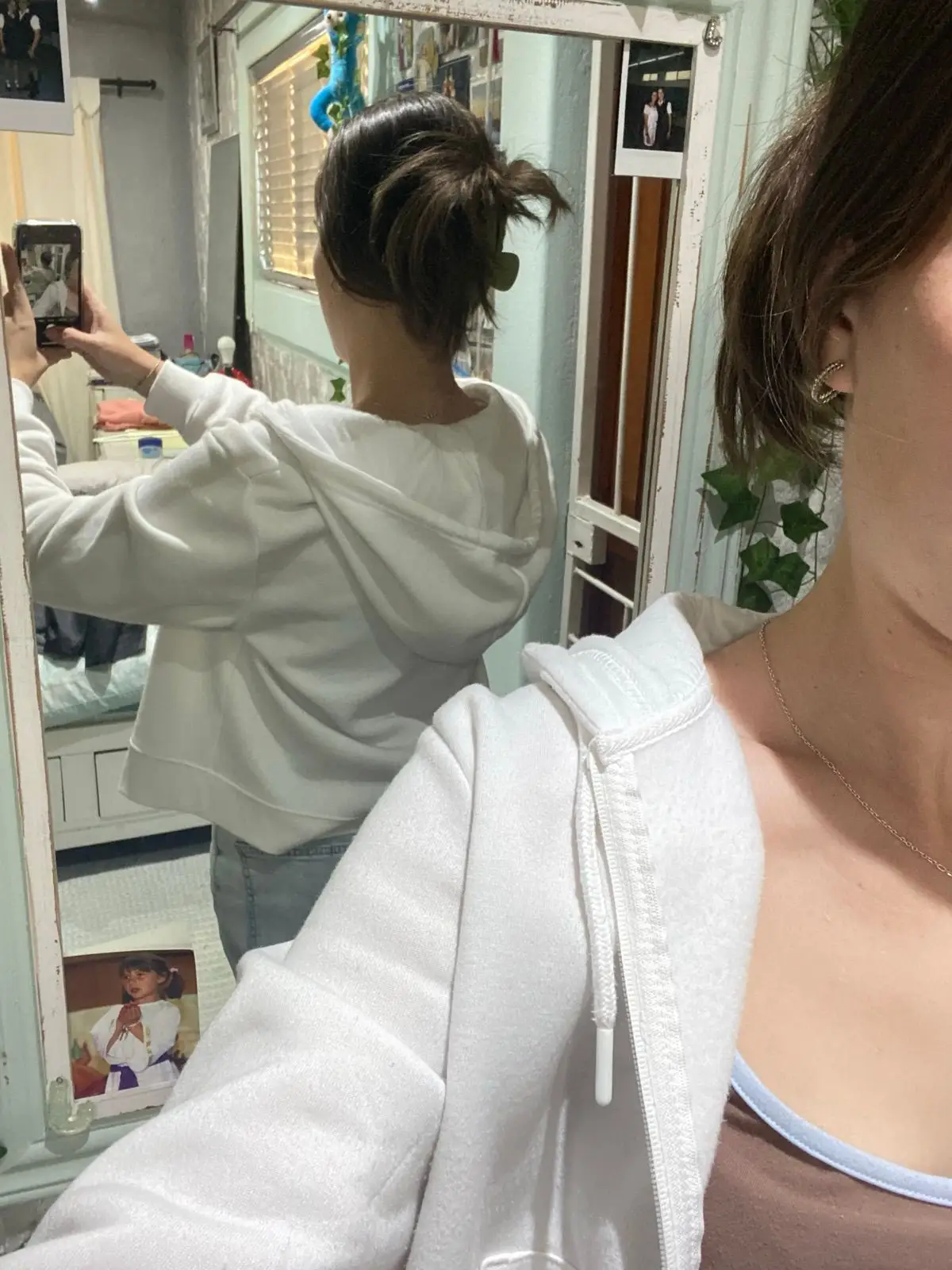Mr Price White Zip-Up Hoodie