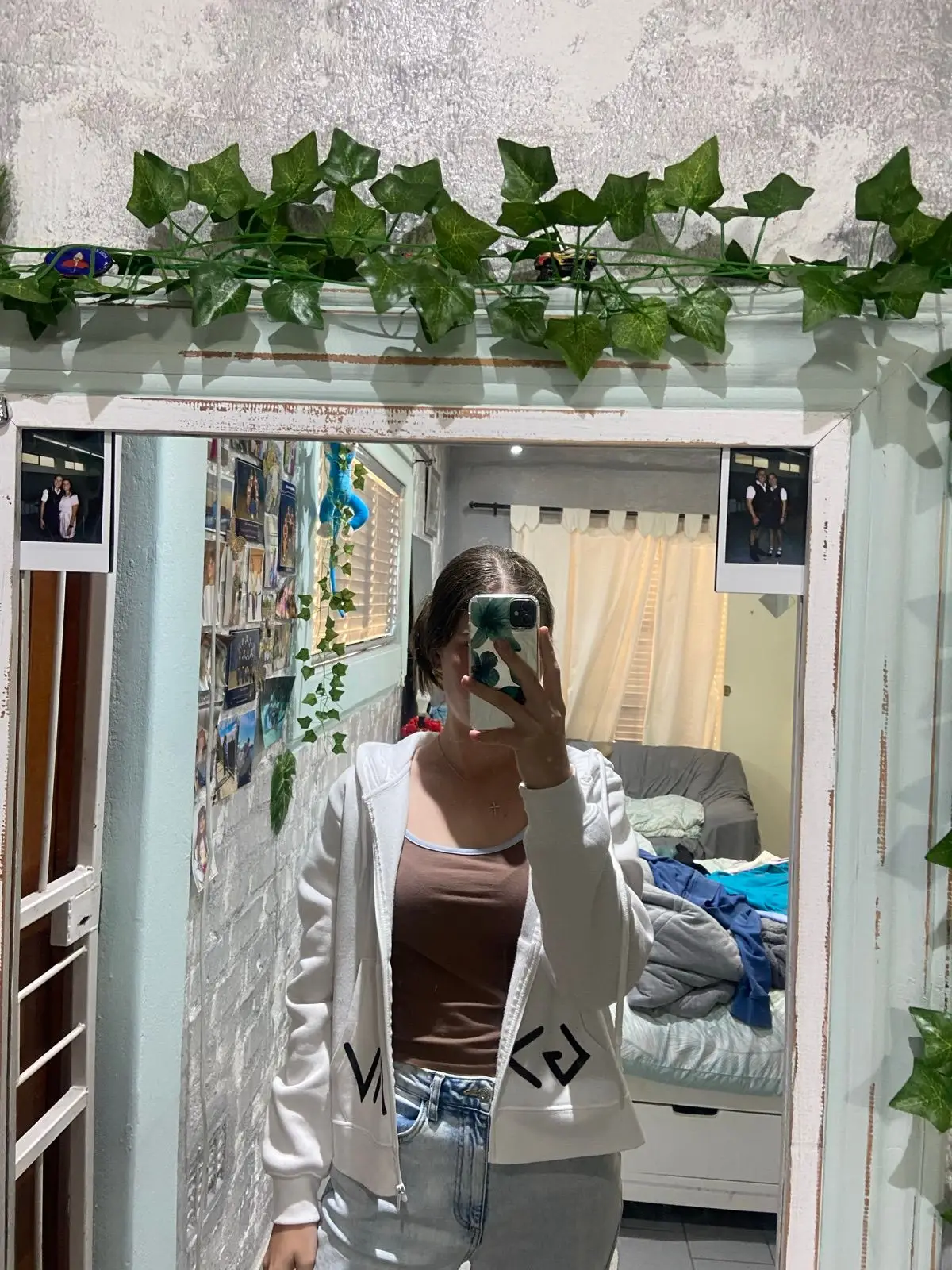 Mr Price White Zip-Up Hoodie