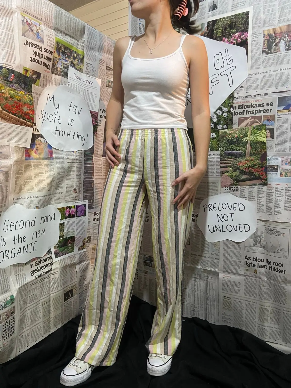 Handmade White Basic Tank Top