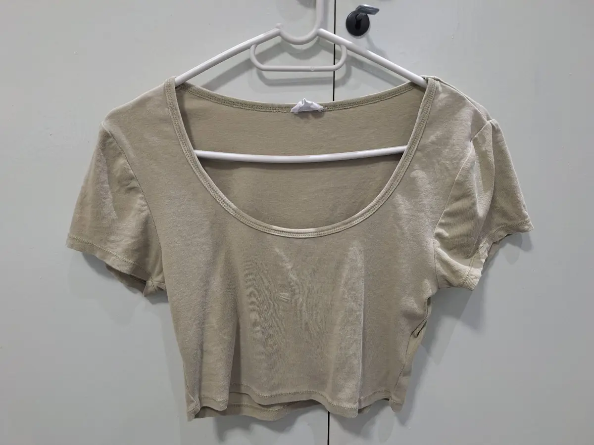 Cotton On Green Scoop Neck Crop Top