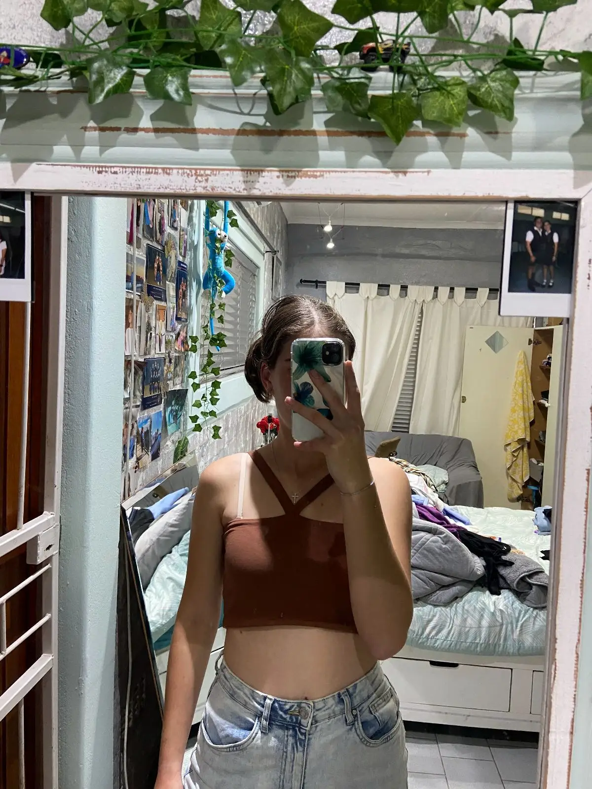 Cotton On Brown Halter Crop Top