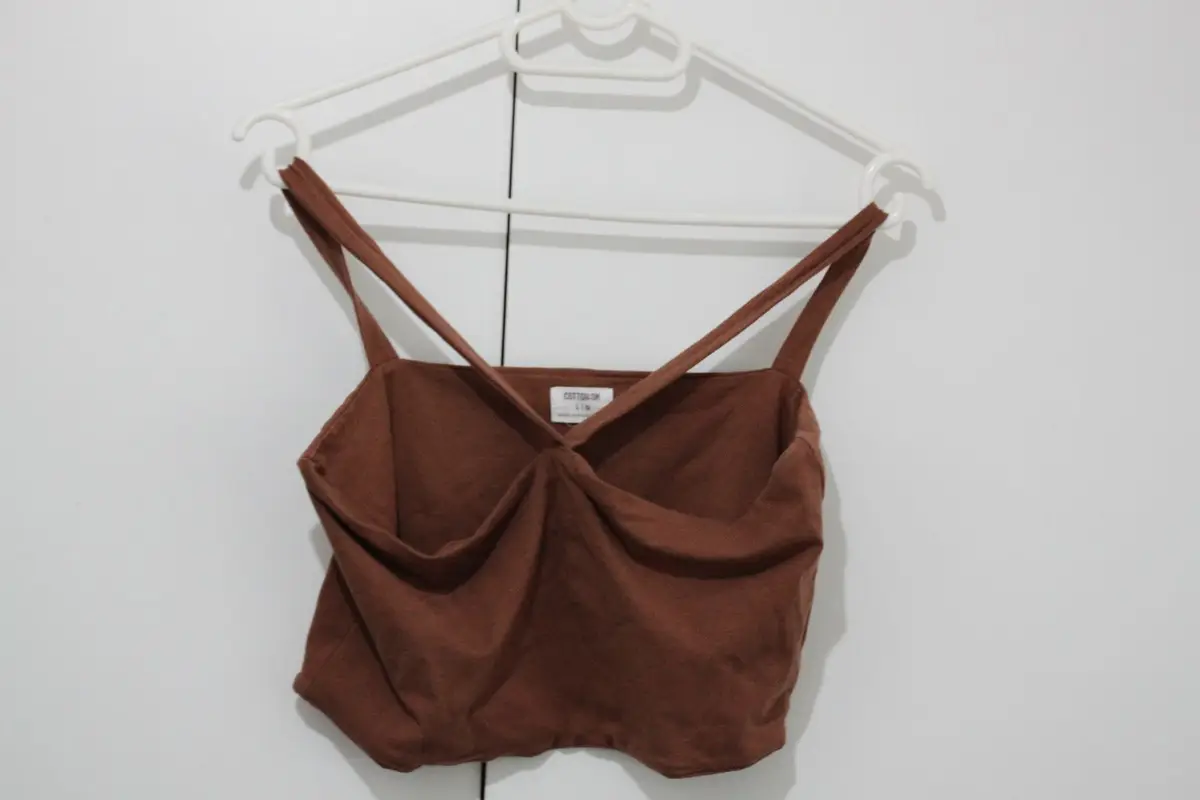 Cotton On Brown Halter Crop Top