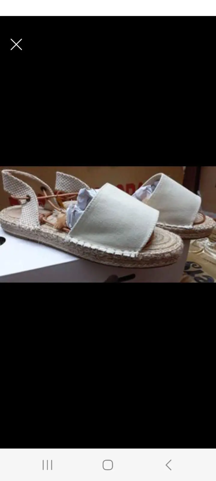 Poetry Cream Canvas Espadrille Sandals