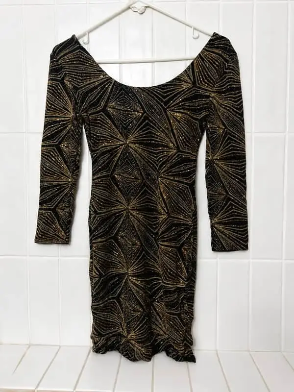 Pick n Pay Black Glitter Knee length Dress