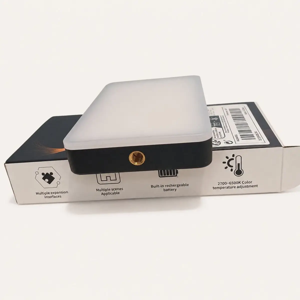 Portable LED Panel Light with Adjustable Color Temperature