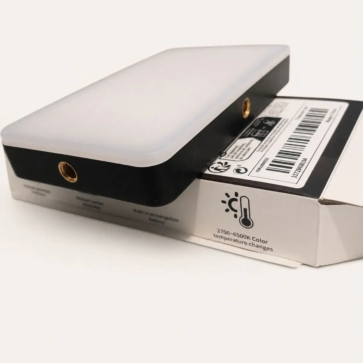 Portable LED Panel Light with Adjustable Color Temperature