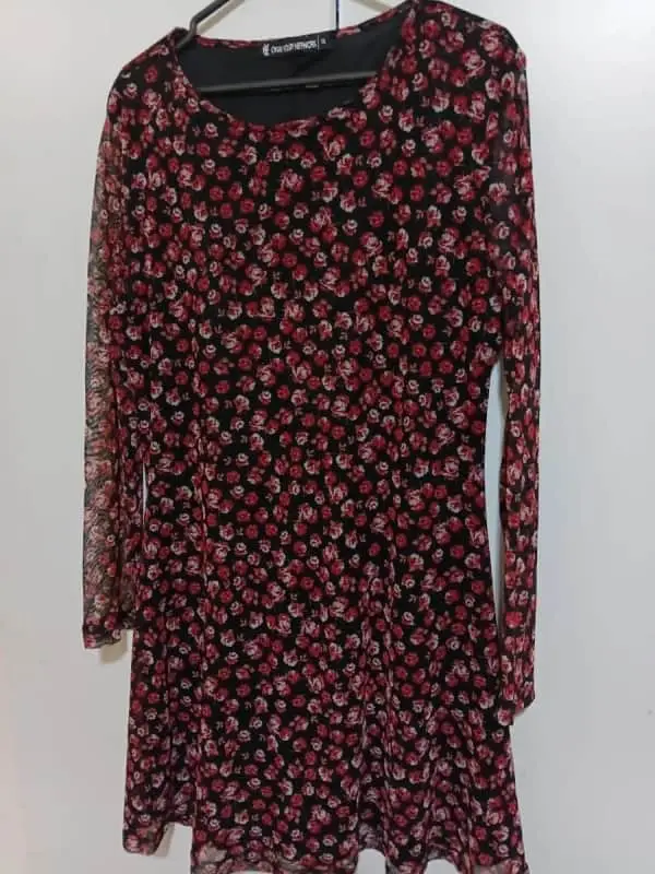 Mr Price Floral Mesh Long Sleeved Dress Hardly worn
