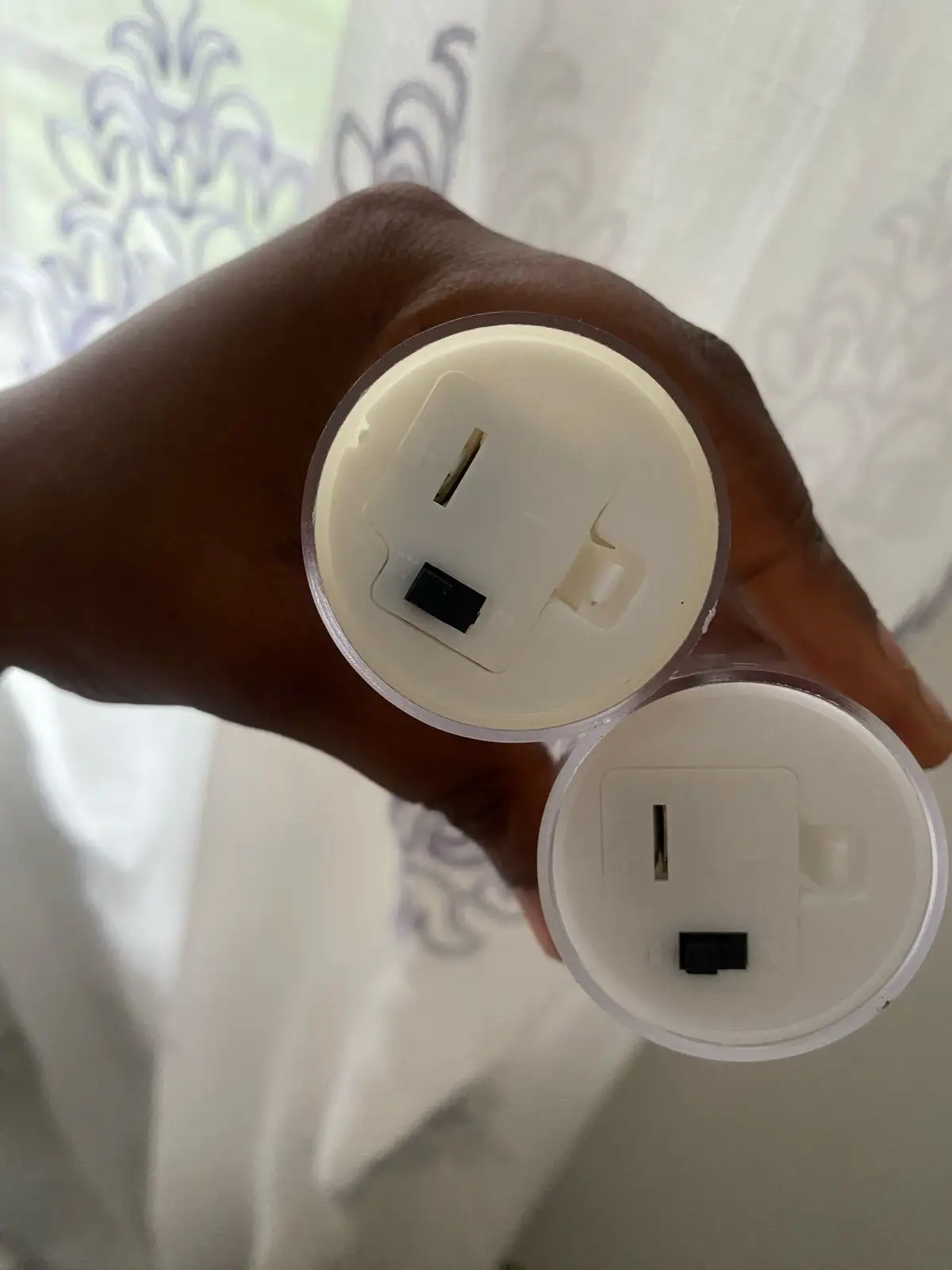 LED Electronic Candle in Glass Holder