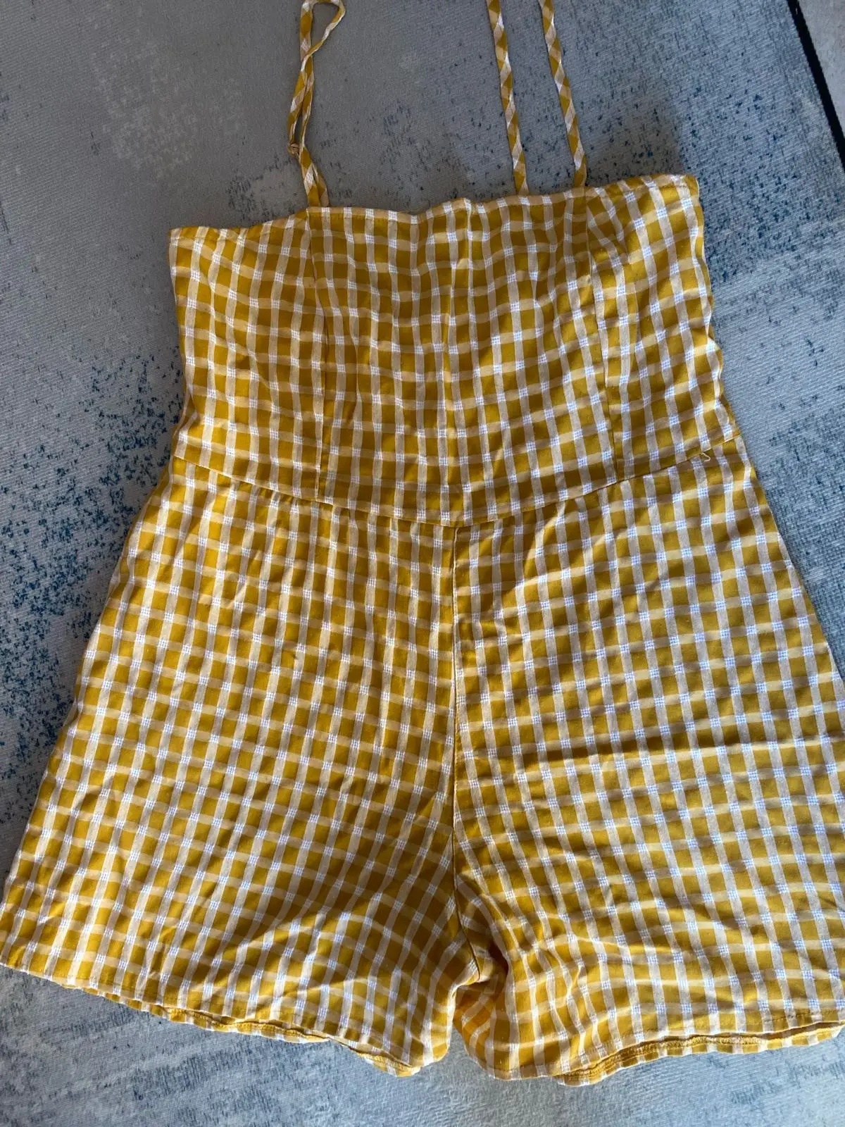 Mr Price Yellow Gingham Romper