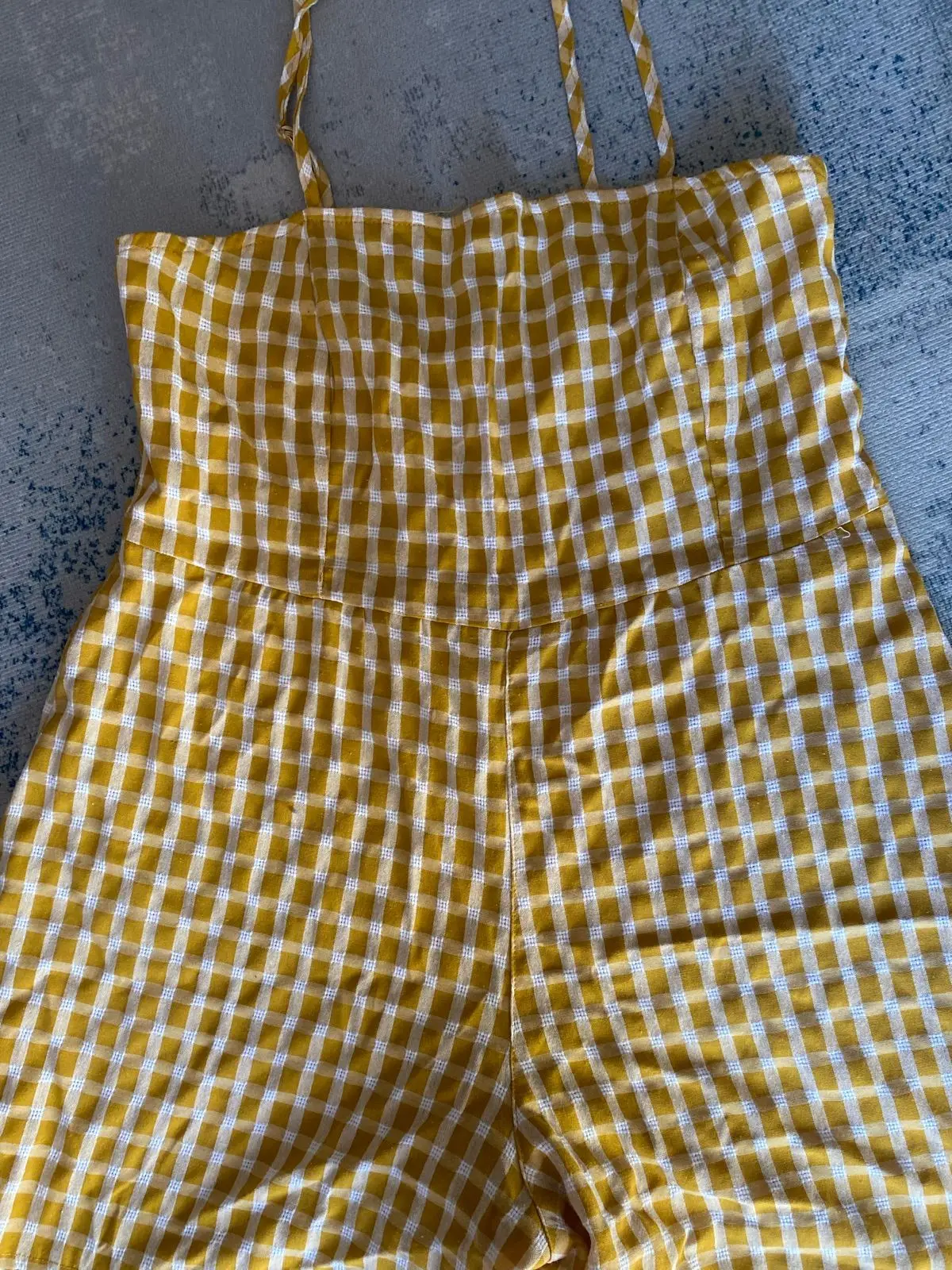 Mr Price Yellow Gingham Romper