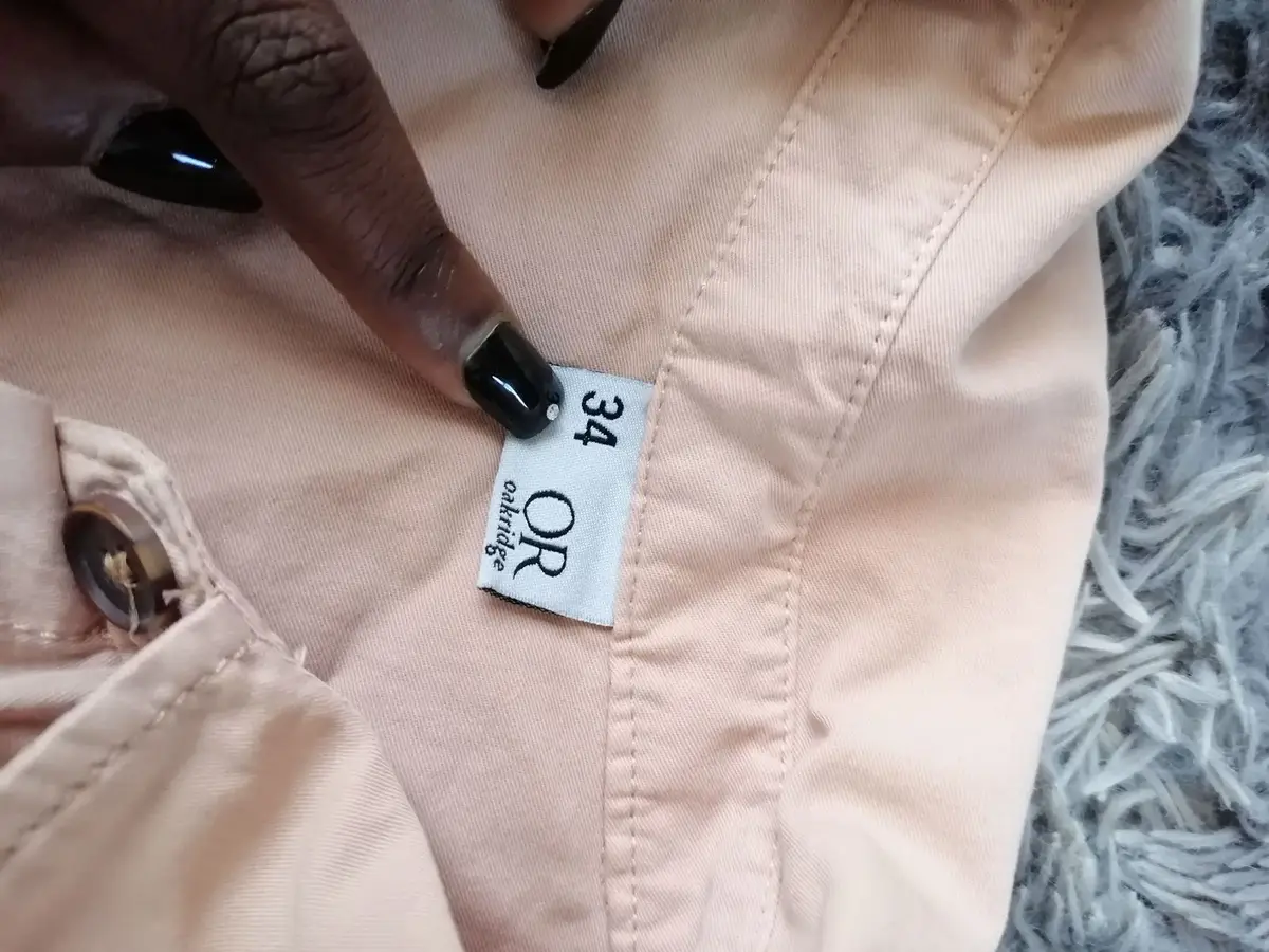 Mr Price Beige Button-Down Utility Shirt Size 38