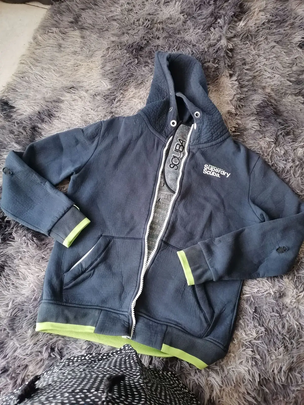 Superdry Grey Pants with Damage