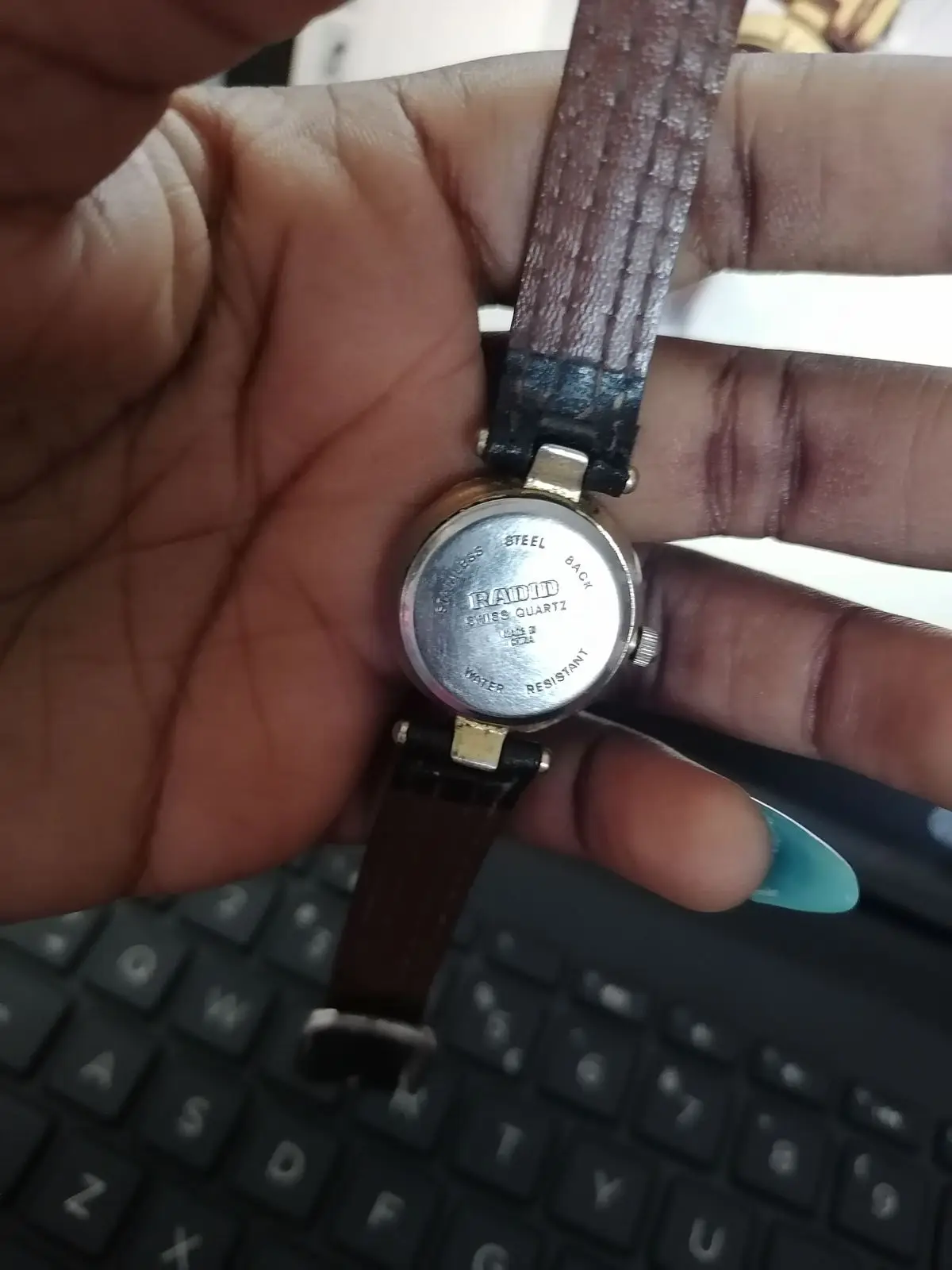 Rado Swiss Quartz Watch with Brown Leather Strap