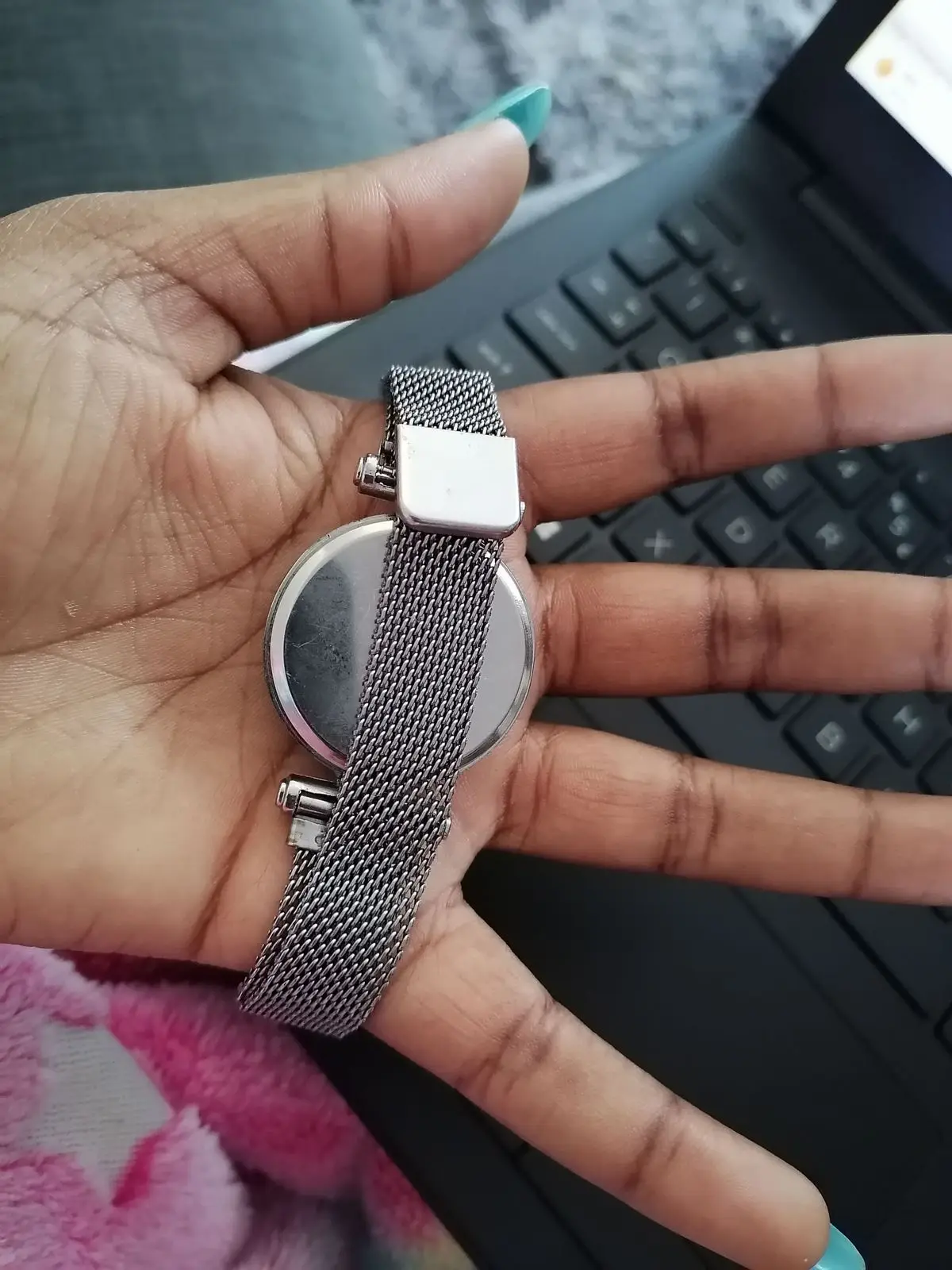 The Fix Silver Mesh Strap Wristwatch