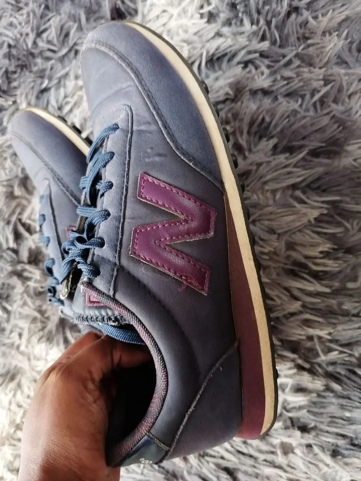 New Balance 410 Sneakers Grey and Burgundy