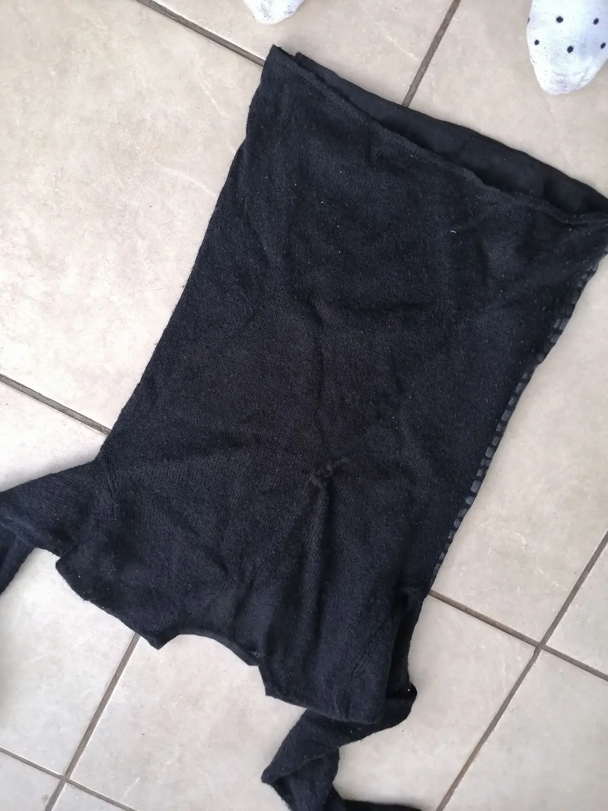 WE Black Textured Pattern Top