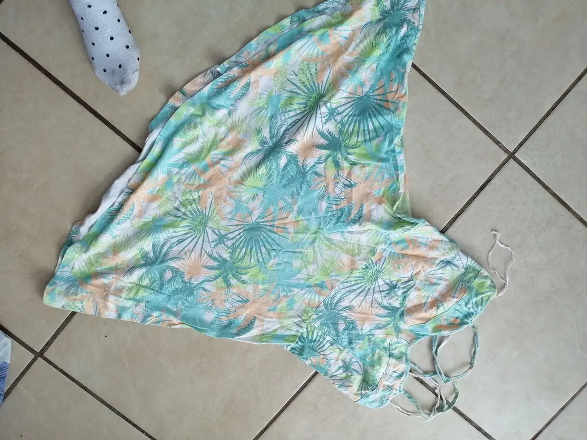 Tropical Palm Print Dress