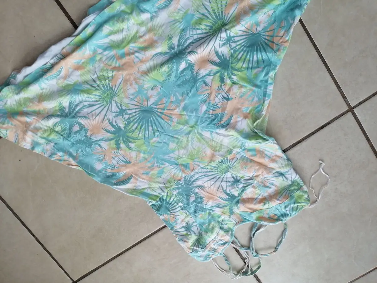 Tropical Palm Print Dress