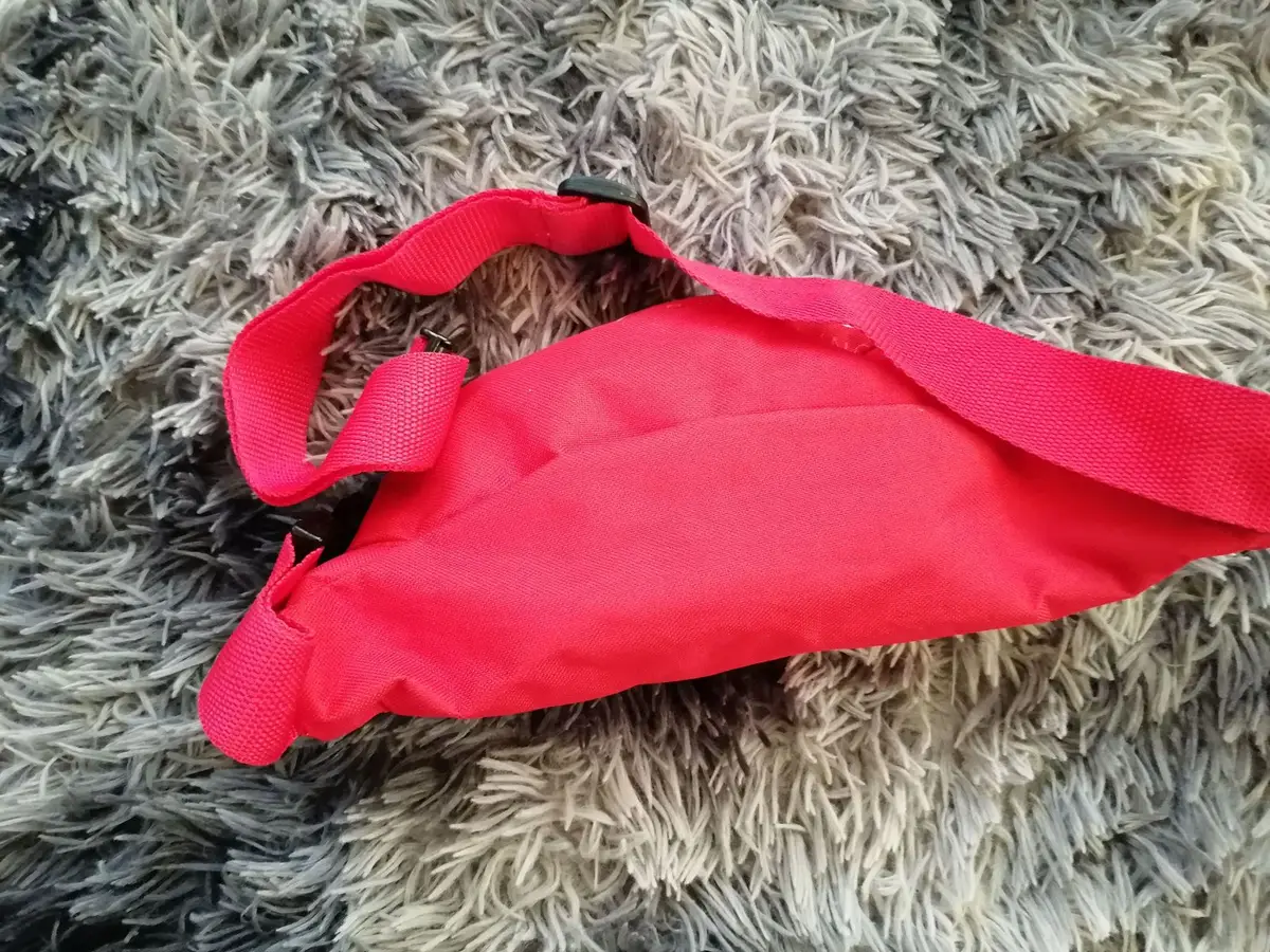 Red Nylon Fanny Pack