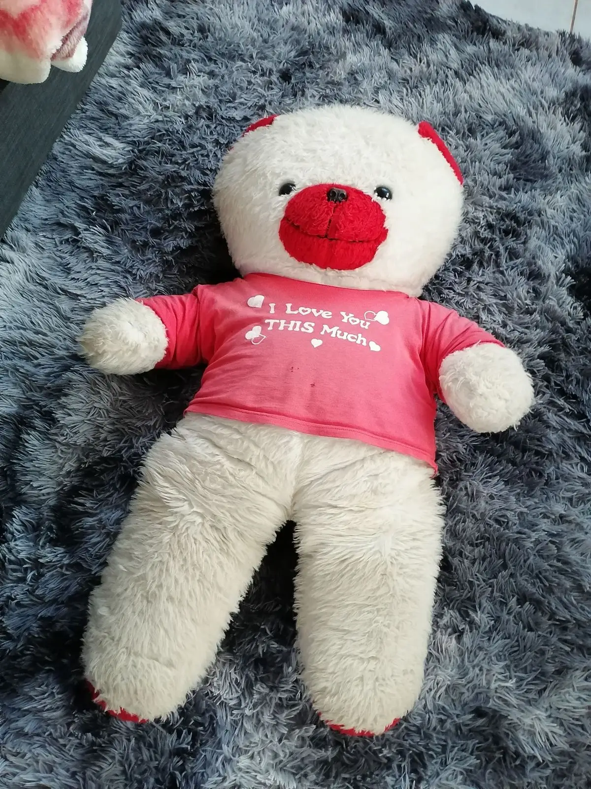 Large Plush Teddy Bear with I Love You T-Shirt