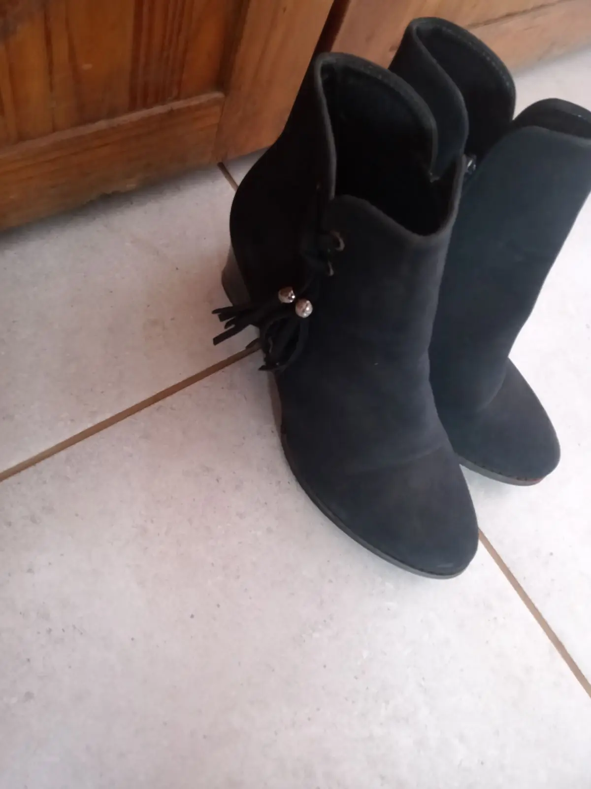 Black Block Heel Ankle Boots